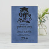 Die Mühe wert - blau Einladung (Stehend Vorderseite)