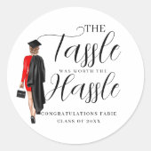 Die Mühe wert der einfachen Abitur Partei Gefallen Runder Aufkleber (Vorderseite)