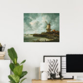 Die Mühle im Wijk-bij-Duurstede-Poster Poster (Heimbüro)