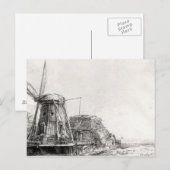 Die Mühle von 1641 Postkarte (Vorne/Hinten)
