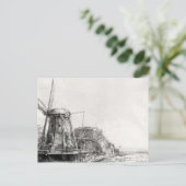 Die Mühle von 1641 Postkarte (Stehend Vorderseite)