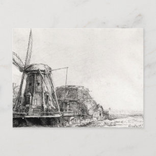 Die Mühle von 1641 Postkarte