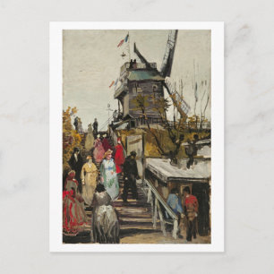 Die Mühle von Blute-Fin, Vincent van Gogh Postkarte
