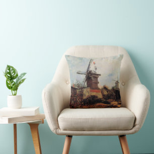 Die Mühle von Blute Fin von Vincent van Gogh Kissen