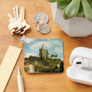 Die Mühle von Galette von Vincent van Gogh Schlüsselanhänger