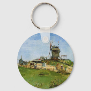 Die Mühle von La Galette von Vincent van Gogh Schlüsselanhänger