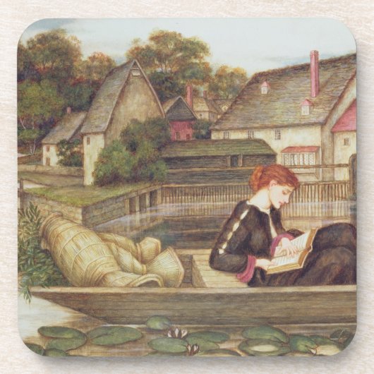 Die Mühle (w/c) Getränkeuntersetzer (Vorderseite)