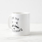 Die Müllpandas gerettet Kaffeetasse (Vorderseite Links)