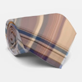 Die multi Krawatte der Blau-/Brown-Farbkarierte (Gerollt)