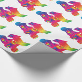 Die multi Winged Farbe sprinten Auto Geschenkpapier (Ecke)