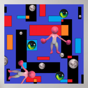 Die Mummy II - Ken Gage Abstrakt Art Poster