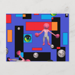 Die Mummy II - Ken Gage Abstrakt Art Postkarte