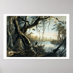 Die Mündung des Fox River, Indiana, Platte 5 von Poster