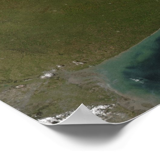 Die Mündung Rio de la Plata Poster (Ecke)