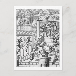 Die Münze nach einem Holzschnitt in 'De l'Institut Postkarte