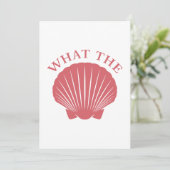 Die Muschel Dankeskarte (Stehend Vorderseite)