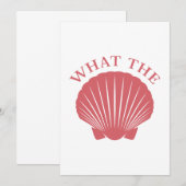 Die Muschel Dankeskarte (Vorne/Hinten)