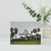 Die Muschel Postkarte (Stehend Vorderseite)