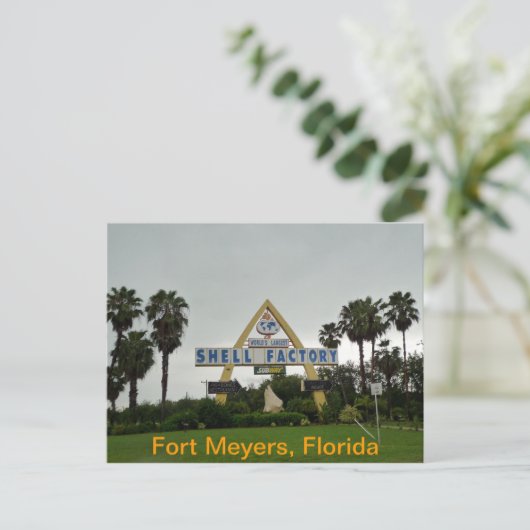 Die Muschel Postkarte (Stehend Vorderseite)