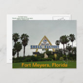 Die Muschel Postkarte (Vorne/Hinten)