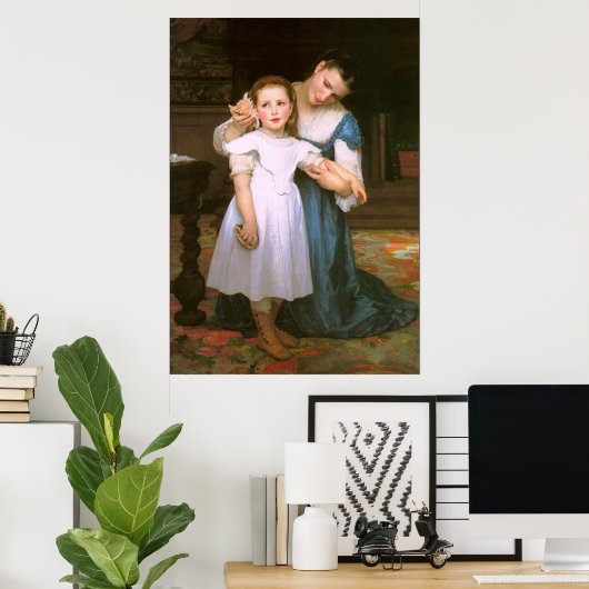 Die Muschel von William Bouguereau Poster (Heimbüro)