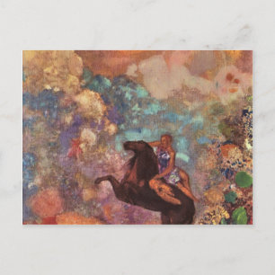 Die MUSE auf Pegasu von Bertrand-Jean Redon Postkarte