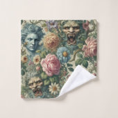 Die Muse Cerulean - gotisch Viktorianisch Badhandtuch Set (Waschlappen)