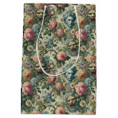 Die Muse Cerulean - gotisch Viktorianisch Mittlere Geschenktüte (Rückseite)