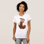 "Die Muse der Fluidität" – Künstlerische Feder Göt T-Shirt (Vorne ganz)