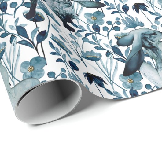 Die Muse Moonlight Hare Geschenkpapier (Rolleneckpunkt)