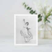 Die Muse of Dance, Plate VI von Lady Hamilton's Postkarte (Stehend Vorderseite)