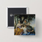 Die Musen, Clio, Euterpe und Thalia, c.1652-55 Button (Vorne & Hinten)