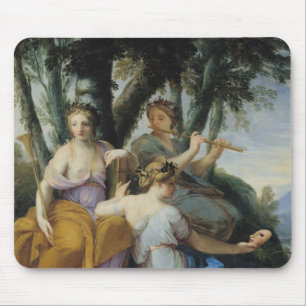Die Musen, Clio, Euterpe und Thalia, c.1652-55 Mousepad