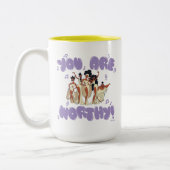 Die Musen - Du bist würdig Zweifarbige Kaffeetasse (Links)