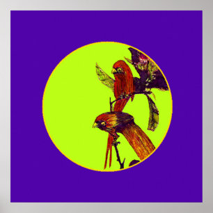 Die MUSEUM Artist Serie Lila-gelb SqCircl Poster