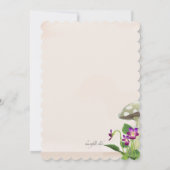 Die Mushroom Garden-Einladung Einladung (Rückseite)