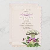 Die Mushroom Garden-Einladung Einladung (Vorne/Hinten)