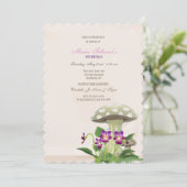 Die Mushroom Garden-Einladung Einladung (Stehend Vorderseite)