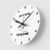 Die Musik des Lebens im EKG/EKG Heartbeat Runde Wanduhr (Winkel)