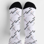 Die Musik des Lebens im EKG-Elektrokardiogramm Socken (Oben)