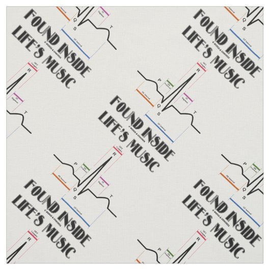 Die Musik des Lebens im EKG-Elektrokardiogramm Stoff (Muster)