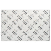 Die Musik des Lebens im EKG-Elektrokardiogramm Stoff (Fat Quarter (45,7 x 55,9 cm))