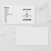 Die Musik des Lebens im Inneren (EKG/EKG Heartbeat Visitenkarte (Vorne/Hinten)