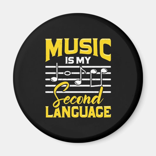 Die Musik des Lehrers ist meine zweite Sprache Magnet (Vorne)