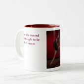 Die Musik hörte nicht Zweifarbige Tasse (Vorderseite Links)