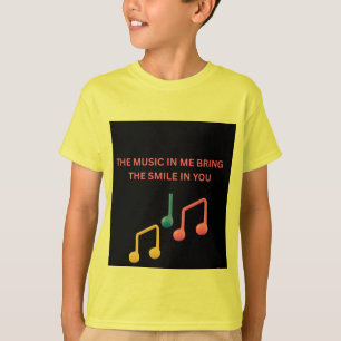 Die Musik in mir bringt das Lächeln in dir – Kinde T-Shirt