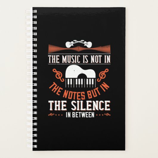 Die Musik ist nicht in den Notizen Planer (Vorderseite)