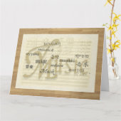 Die Musik ist Universell, übersetzt Karte (Gelbe Blume)