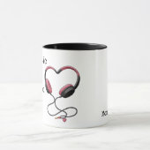 Die Musik klingt besser mit dir, süßes Liebespaar Tasse (Zentrum)