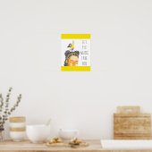 Die Musik lasse Ihnen Wasserfarben-Malerei. Poster (Küche)